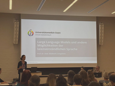 Elisabeth Livingstone's workshop on large language models and lay-understandable language.